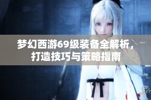 梦幻西游69级装备全解析，打造技巧与策略指南