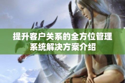 提升客户关系的全方位管理系统解决方案介绍