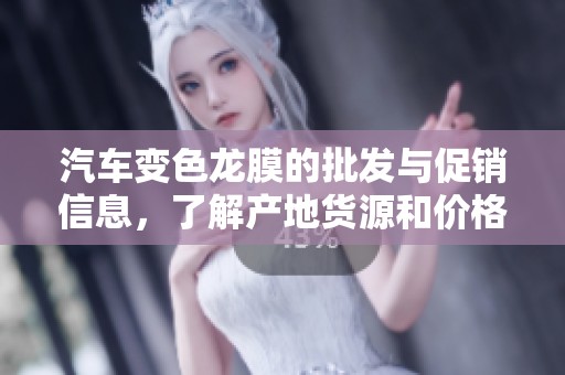 汽车变色龙膜的批发与促销信息，了解产地货源和价格详情