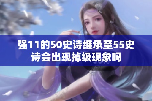 强11的50史诗继承至55史诗会出现掉级现象吗