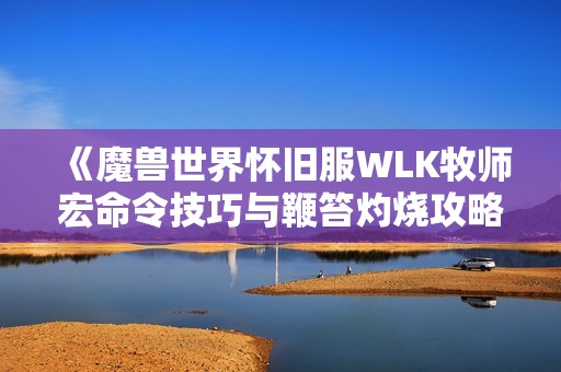 《魔兽世界怀旧服WLK牧师宏命令技巧与鞭笞灼烧攻略》