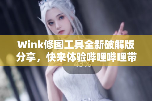Wink修图工具全新破解版分享，快来体验哔哩哔哩带来的福利