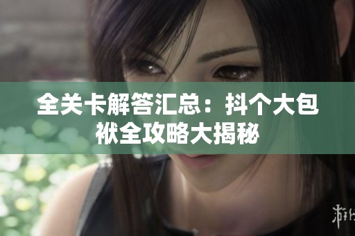 全关卡解答汇总：抖个大包袱全攻略大揭秘