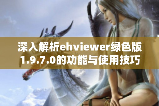 深入解析ehviewer绿色版1.9.7.0的功能与使用技巧