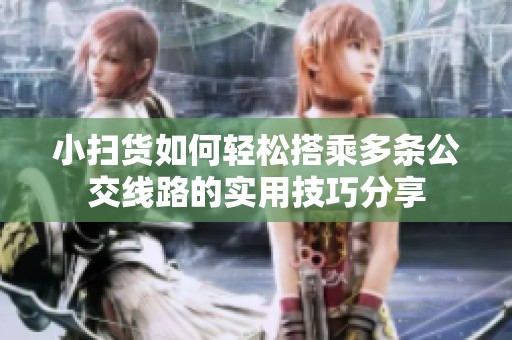 小扫货如何轻松搭乘多条公交线路的实用技巧分享