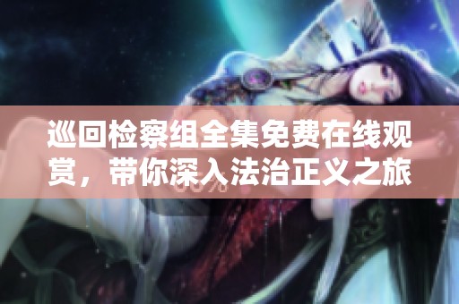 巡回检察组全集免费在线观赏，带你深入法治正义之旅