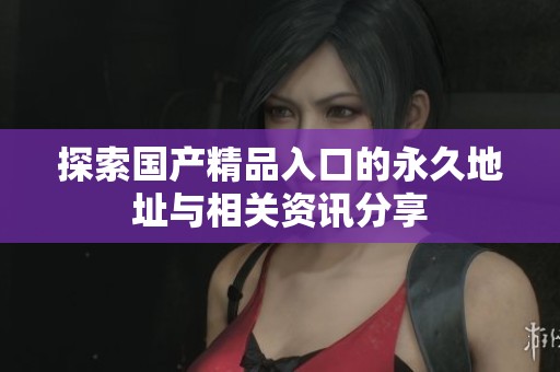探索国产精品入口的永久地址与相关资讯分享