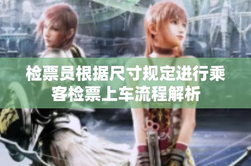检票员根据尺寸规定进行乘客检票上车流程解析