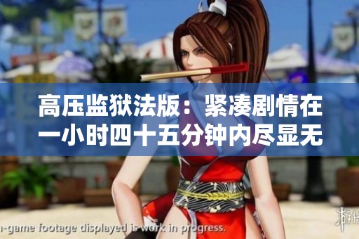 高压监狱法版：紧凑剧情在一小时四十五分钟内尽显无遗