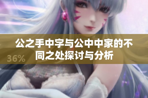 公之手中字与公中中家的不同之处探讨与分析