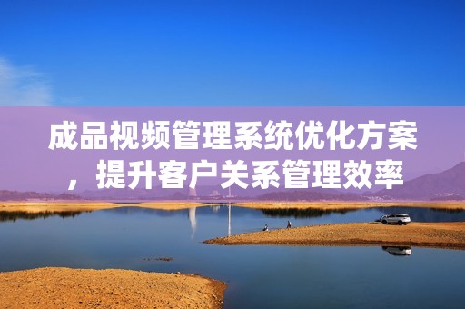 成品视频管理系统优化方案，提升客户关系管理效率