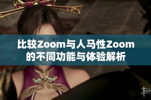 比较Zoom与人马性Zoom的不同功能与体验解析