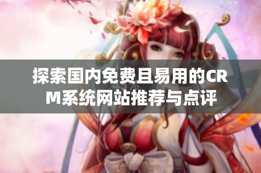 探索国内免费且易用的CRM系统网站推荐与点评