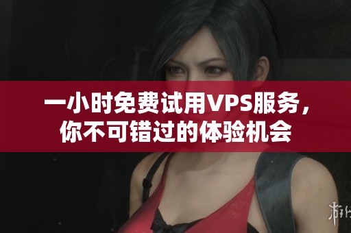 一小时免费试用VPS服务，你不可错过的体验机会