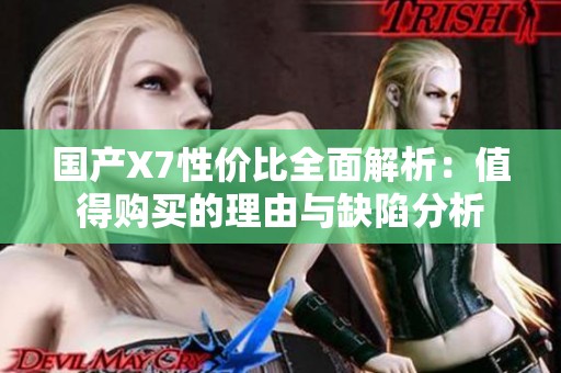 国产X7性价比全面解析：值得购买的理由与缺陷分析