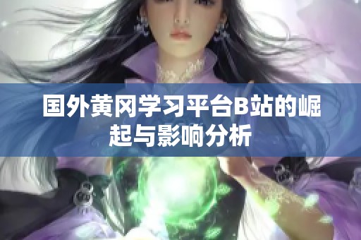 国外黄冈学习平台B站的崛起与影响分析