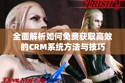 全面解析如何免费获取高效的CRM系统方法与技巧