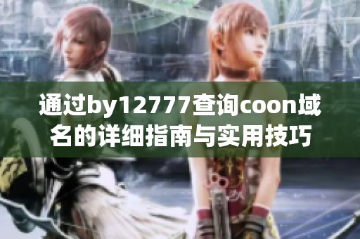 通过by12777查询coon域名的详细指南与实用技巧