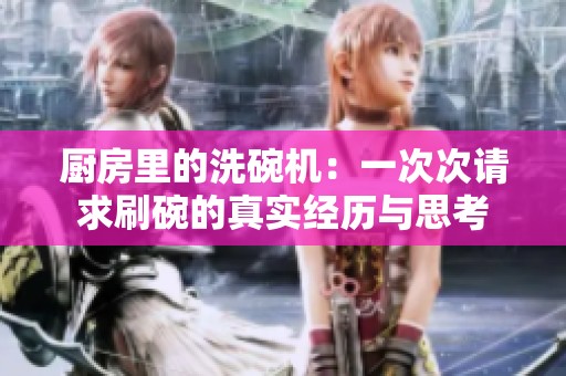 厨房里的洗碗机：一次次请求刷碗的真实经历与思考