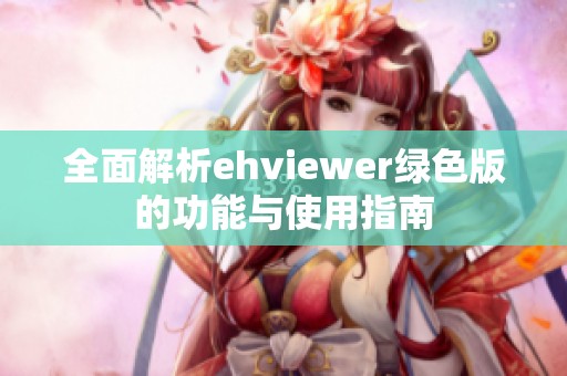 全面解析ehviewer绿色版的功能与使用指南