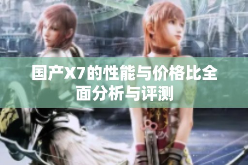 国产X7的性能与价格比全面分析与评测