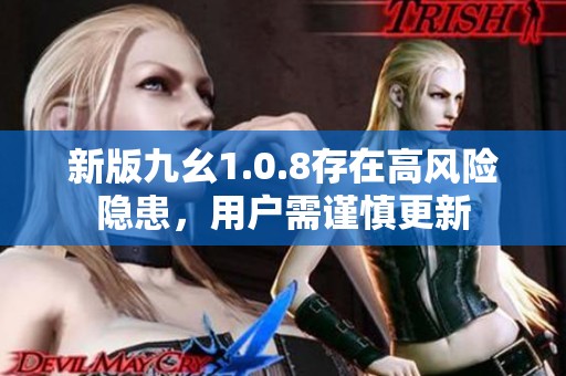 新版九幺1.0.8存在高风险隐患，用户需谨慎更新