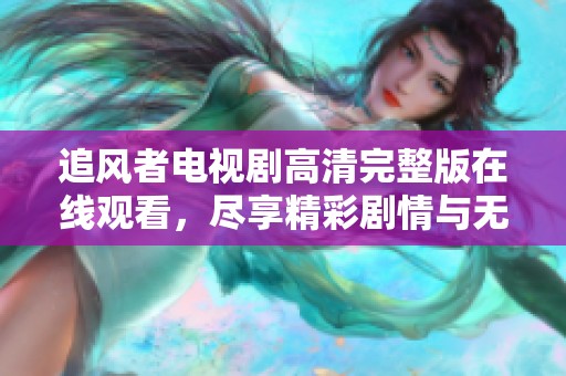 追风者电视剧高清完整版在线观看，尽享精彩剧情与无限魅力
