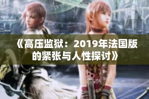 《高压监狱：2019年法国版的紧张与人性探讨》