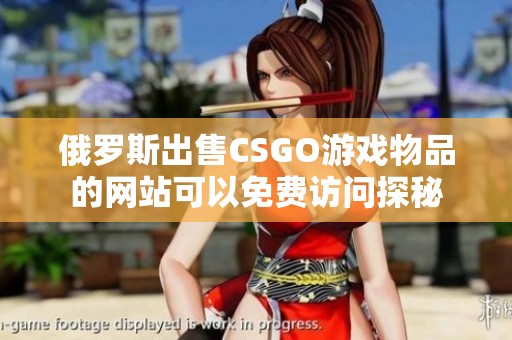 俄罗斯出售CSGO游戏物品的网站可以免费访问探秘