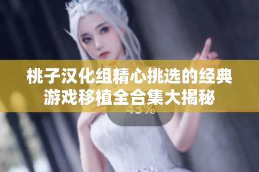 桃子汉化组精心挑选的经典游戏移植全合集大揭秘