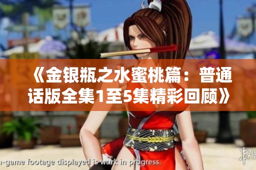 《金银瓶之水蜜桃篇：普通话版全集1至5集精彩回顾》