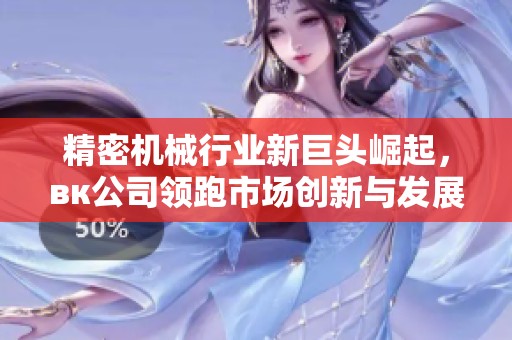 精密机械行业新巨头崛起，вк公司领跑市场创新与发展