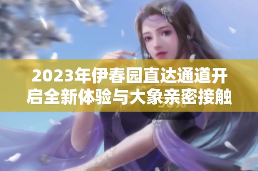2023年伊春园直达通道开启全新体验与大象亲密接触