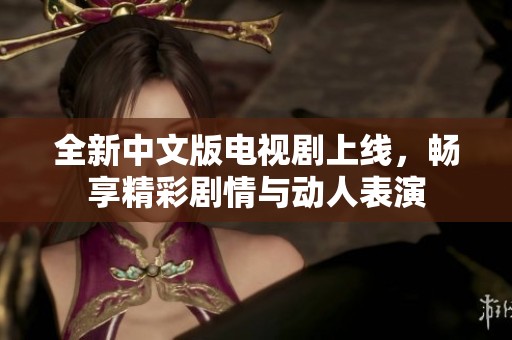 全新中文版电视剧上线，畅享精彩剧情与动人表演
