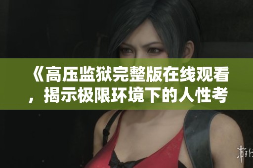 《高压监狱完整版在线观看，揭示极限环境下的人性考验》