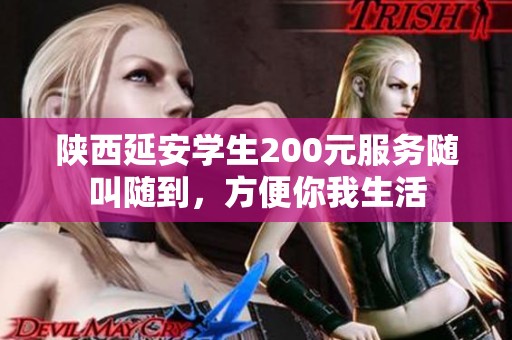 陕西延安学生200元服务随叫随到，方便你我生活