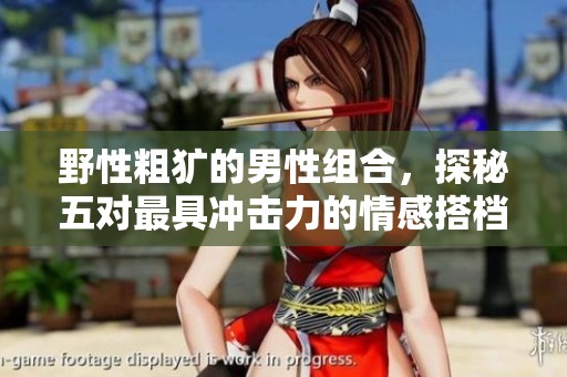 野性粗犷的男性组合，探秘五对最具冲击力的情感搭档