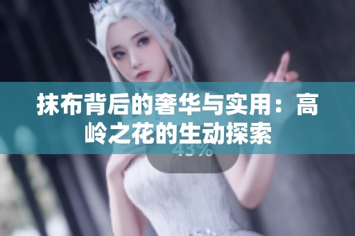 抹布背后的奢华与实用：高岭之花的生动探索