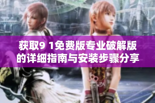 获取9 1免费版专业破解版的详细指南与安装步骤分享