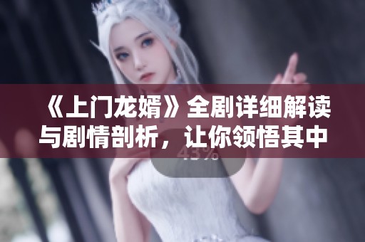 《上门龙婿》全剧详细解读与剧情剖析，让你领悟其中深意