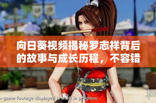 向日葵视频揭秘罗志祥背后的故事与成长历程，不容错过的精彩瞬间
