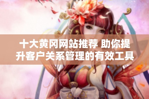 十大黄冈网站推荐 助你提升客户关系管理的有效工具