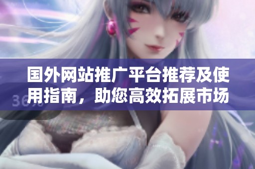 国外网站推广平台推荐及使用指南，助您高效拓展市场
