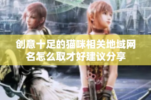 创意十足的猫咪相关地域网名怎么取才好建议分享