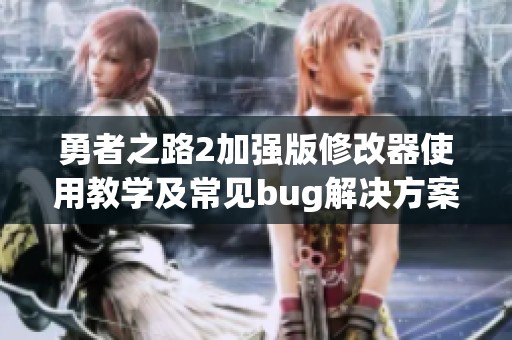 勇者之路2加强版修改器使用教学及常见bug解决方案分享