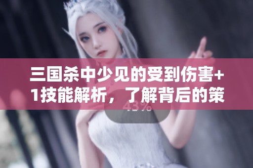 三国杀中少见的受到伤害+1技能解析，了解背后的策略与应用