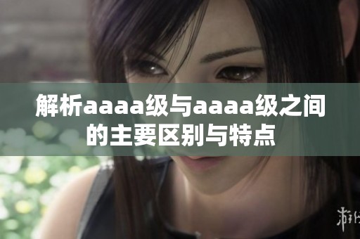 解析aaaa级与aaaa级之间的主要区别与特点