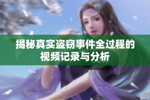 揭秘真实盗窃事件全过程的视频记录与分析