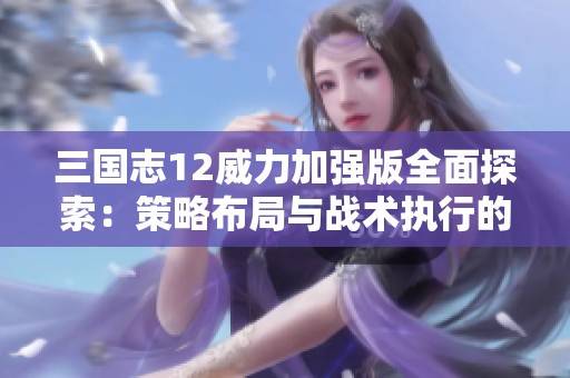 三国志12威力加强版全面探索：策略布局与战术执行的深层次体验分析
