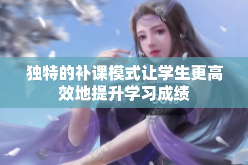 独特的补课模式让学生更高效地提升学习成绩